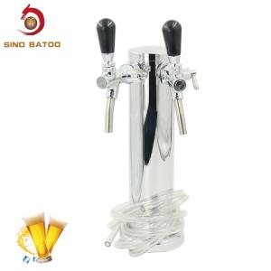 Wholesale Polishing 304 Stainless Steel Double Faucet Beer Tower from china suppliers
