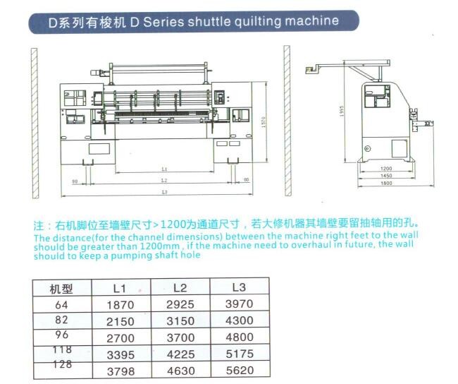 High Precision 210CM Multi Needle Quilting Machine For Pajamas