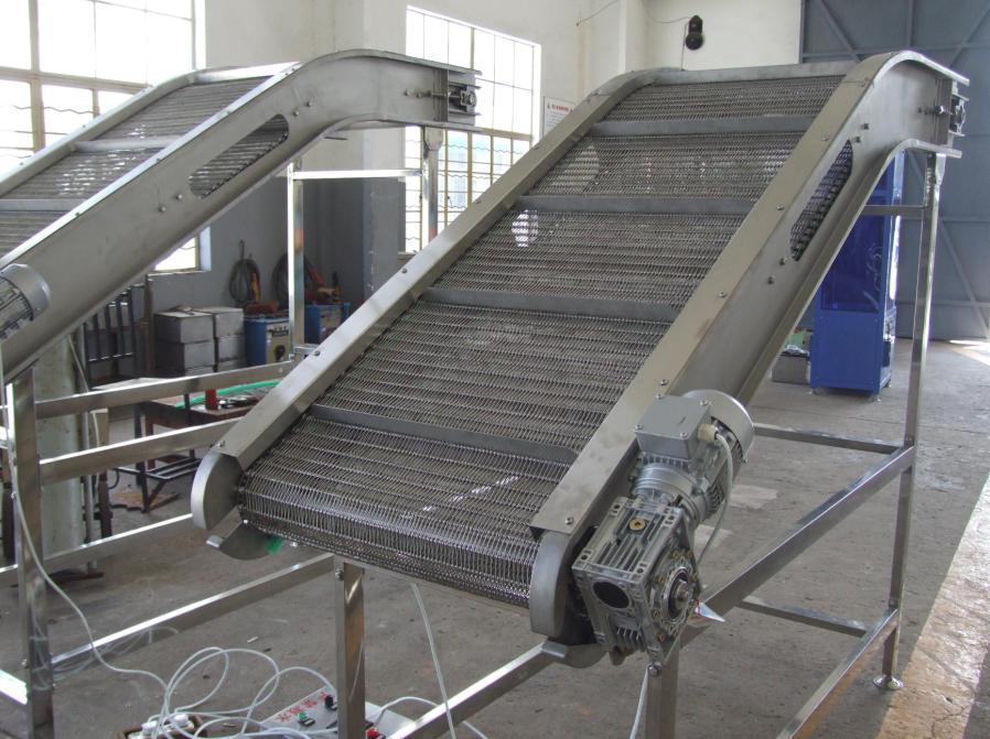 304 Stainless Steel Mesh Belt Chain Plate Conveyor for Food Sale