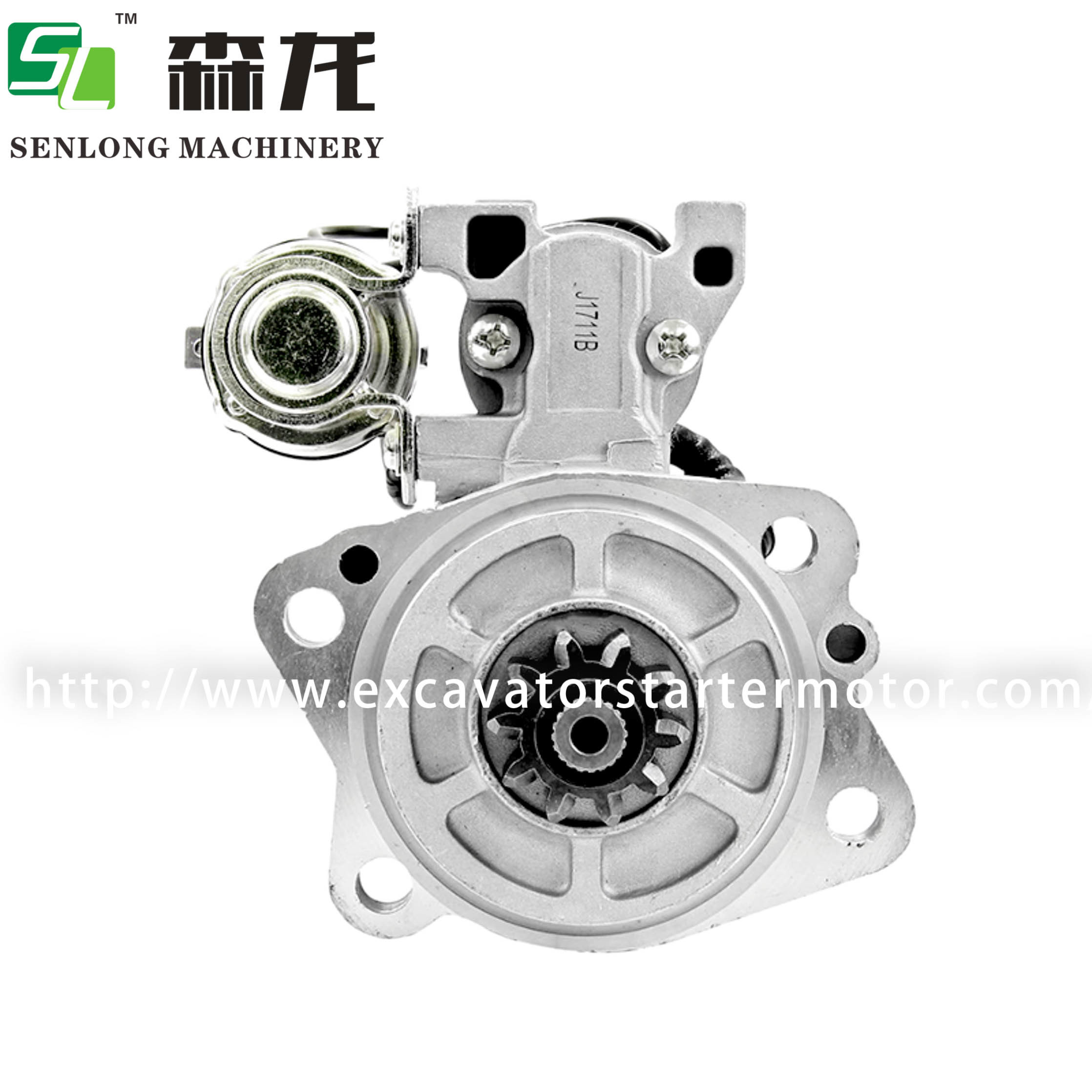 24V 10T Excavator Starter Mitsubishi Motors 3286600202 3286610100 32B6600100 32B6600200 32B6600202 32B6600203 32B6600400