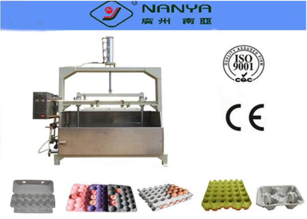 Semiautomatic Recycled Waste Pulp Tray Machine Making Fruit / Medical Tray