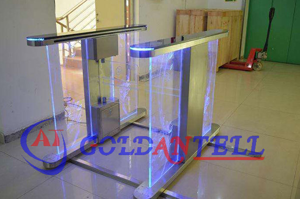 SS304 Card Dispenser Remote Control 0.2s Swing Barrier Gate