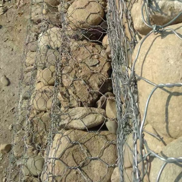 High-Performance Zn95% Al5% Galfan Coated 6*2*0.3m Gabion Mattress For Slope Stabilization