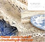 Crocheted Applepine flower Table cloth, table cover, handmade crochet, blanket,