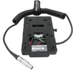 V-Mount Battery Plate For Red Scarlet Epic Camera With 6 Pin Coiled Power Cable