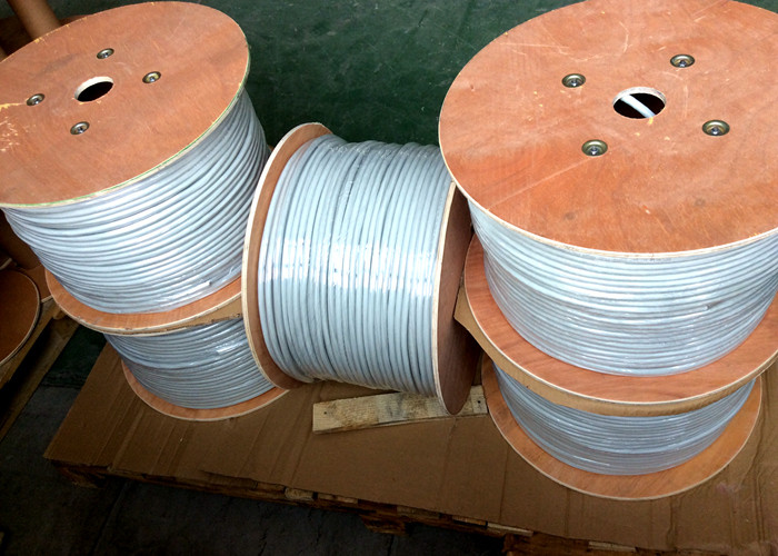 Gray 25 Pairs CAT5e UTP Cable , Twisted Pair Cable In Networking 0.5mm Solid Copper
