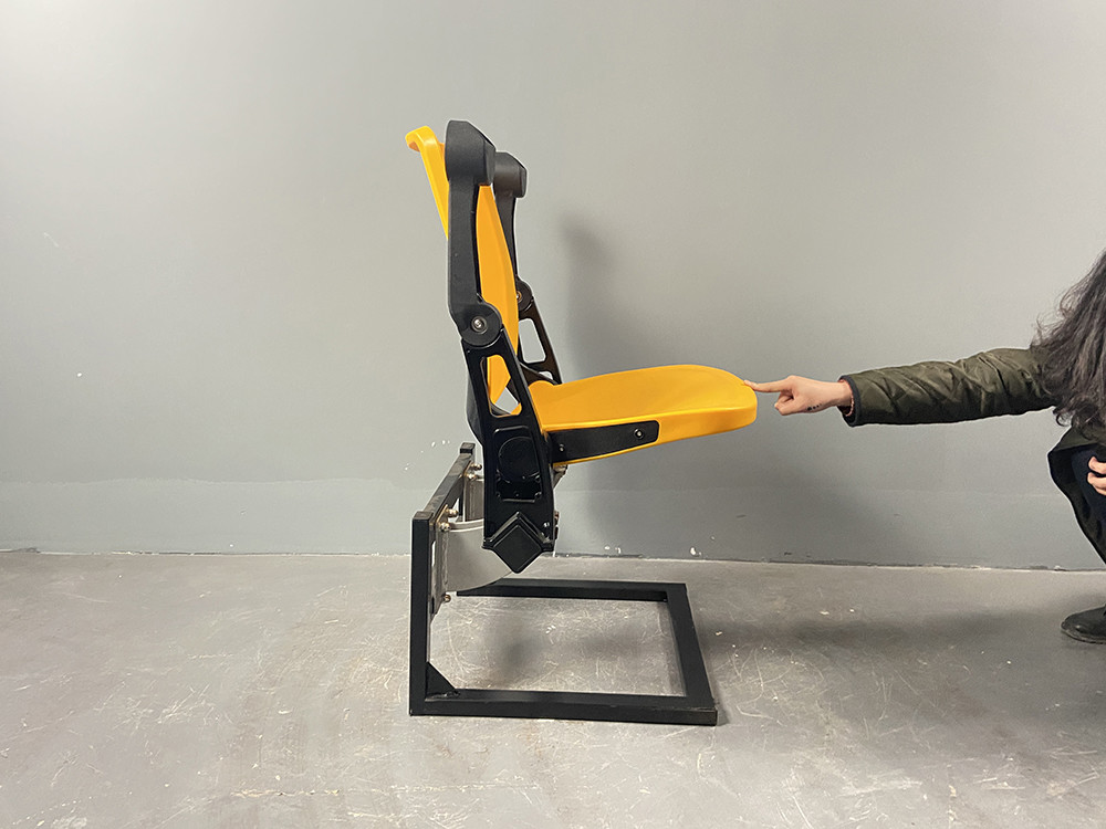 UV Resistant PP Stadium Chair With Cup Holder Armrest
