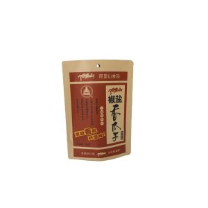 Biodegradable Kraft Paper With Aluminum Layer Inside Stand Custom Packaging
