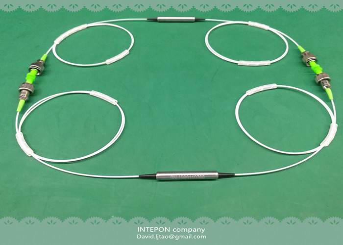 Optical isolator, 1550nm, dual stage, 46dB isolation, 0.6dB insertion loss.