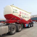 3 Axles Promotional 35cbm 50cbm Dry Powder Silo Transport Tank Bulk Cement