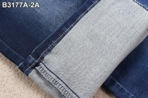 Wholesale 9.5 Ounce Fake Knitting Denim Twill Fabric Double Layers Stretch Jeans Material from china suppliers