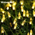 100 LEDs Multi Color Green Wire Christmas Lights Set Outdoor Indoor Colored