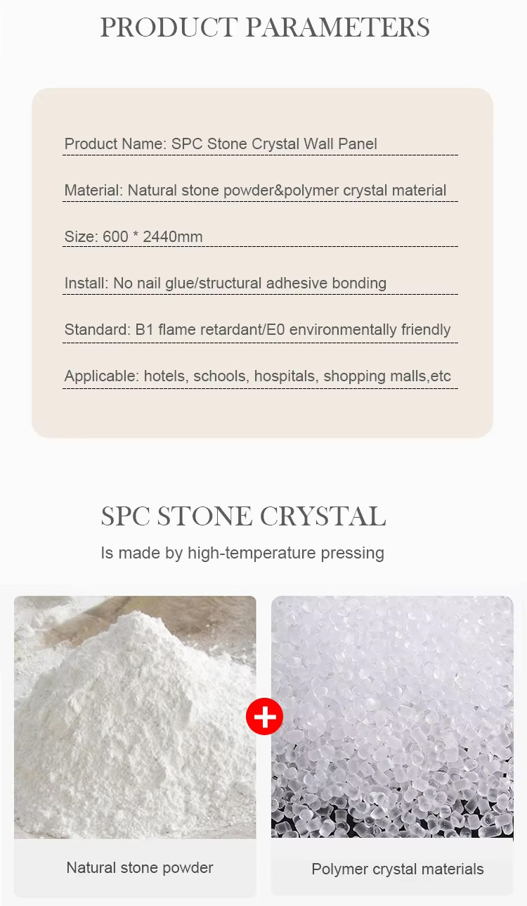SPC Wall Panel Bathroom Wall Board Waterproof And Flame Retardant Eco-friendly Interior Decorative Panels