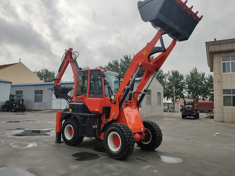 4x4 Backhoe Loader 8ton Backhoe 79kW Engine Backhoe With Quick Coupler Multifunction Backhoe