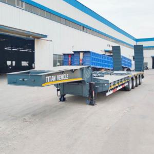 Wholesale TITAN 4 Axle 100 Ton 40 Feet Low Bed Trailer Price from china suppliers