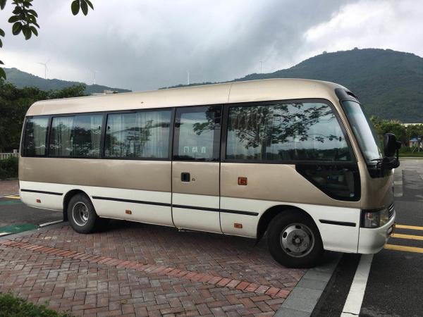 7 meter Long White and Brown color Used TOYOTA coaster bus Tyre 7.50R16 6