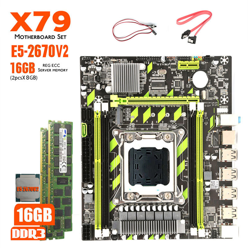 DDR3 X79 Motherboard Cpu Combo Motherboard 16GB X79G Motherboard