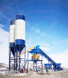 Wholesale 120m3 / H Forced Stationary Concrete Batching Plant Environmental Protection from china suppliers
