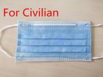 3 Laypers Medical Grade Face Mask , Disposable Surgical Mask Prevent Spittle
