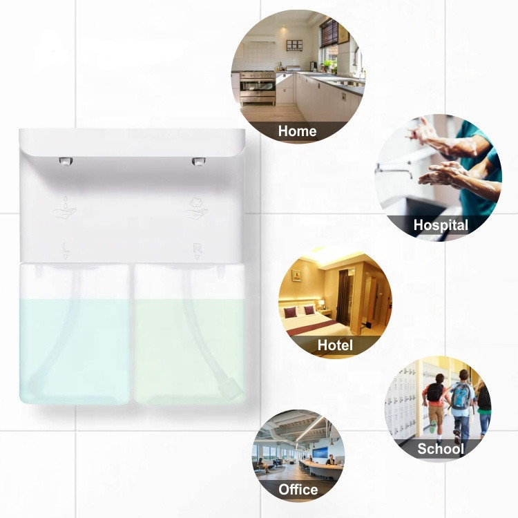 White Rechargeable Sensor Soap Dispenser 600ML Polypropylene Automatic