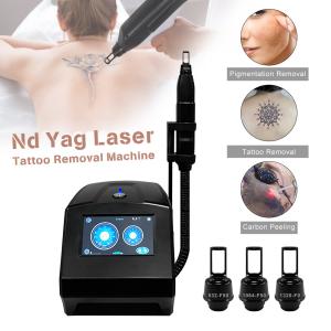 Wholesale Portbale Nd Yag Laser Tattoo Removal Carbon Peeling Machine Skin Whitening Device from china suppliers