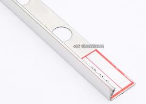 Wholesale Brushed Steel Tile Trim 8mm , L Shaped Stainless Steel Outside Corner Molding from china suppliers