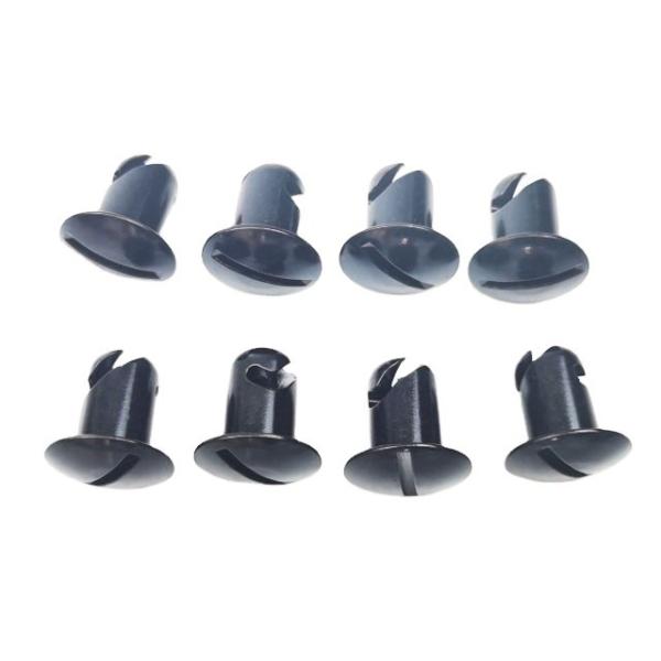 OE NO. Custom-made Black Aluminum Dzus Slot Head Quarter Turn Fasteners 7/16"x