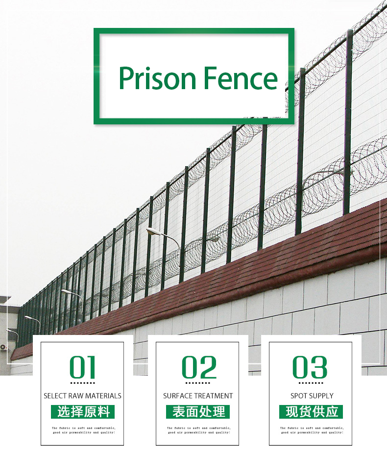 Galvanized and Powder Coated Barbed Wire Fence for Outdoor Perimeter Protection