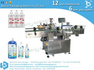 Wholesale Double sides sticker on flat bottle automatic labeling machine from china suppliers