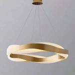 Modern simple living room chandelier light luxury atmosphere bedroom stainless