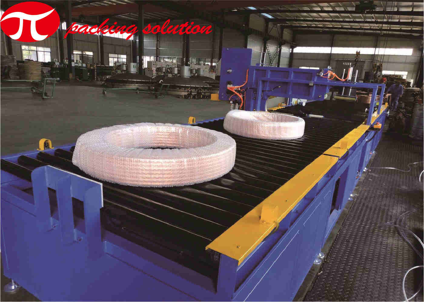 Stacking System Dustproof Copper Coil Wrapping Machine Horizontal
