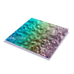 Wholesale 3D Color Stamped Finish Water Ripple Wave Stainless Steel Sheet from china suppliers