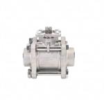 304 Three-piece welded high platform butt welded ball valve Stainless steel 316