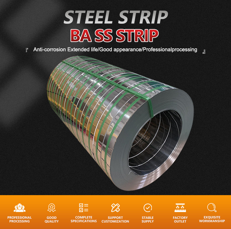 Cold Rolled Stainless Steel Coil Strips 0.3mm 202 304 304L 316 316L 321 430