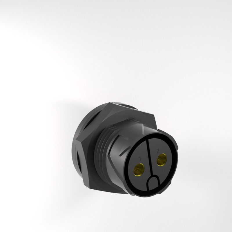 Self-Locking P20-2/3 Front Core Waterproof Panel Mount Connector Of LED Outdoor Lighting