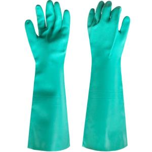Wholesale 18 INches Green Nitrile Glove Acid Resistance Anti Aging 22 Mil Thickness from china suppliers