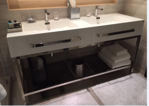 Wholesale stainless steel Bathroom vanity /bathroom cabinet /HOTEL VANITY V-007 from china suppliers