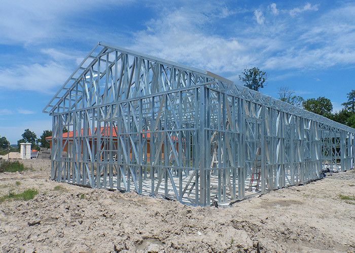 Light Steel Frame Prefab Homes Luxury Villa Single Storey Modern with Classical Style