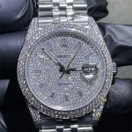 Hand Setting Moissanite Watch Rolex Rolex Datejust Watches 2824