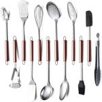 Sustainable 304 Stainless Steel Cooking Utensil Set Kitchen Gadgets Cookware Set