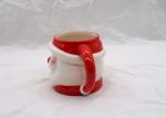 Holiday Christmas Ceramic Santa Face Mugs , 3D Strong Dolomite Coffee Mug