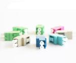 Plastic Housing Quad LC Fiber Optic Adapter OM4 For Telecommunication Network