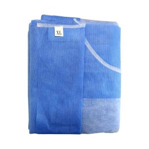 Wholesale Waterproof Nonwoven SMS Disposable Gown With Knitted Cuff from china suppliers
