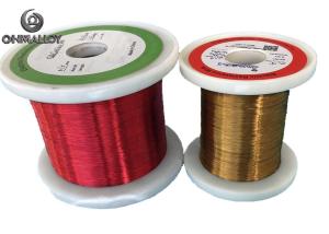 Wholesale Enameled Insulated Resistance Wire Nickel Copper Alloy 0.005mm - 0.1mm Coating Thickness from china suppliers