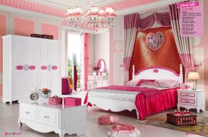 Wholesale luxury glossy princess painted bed room furniture set China factory,#908 from china suppliers