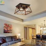 Used For Home/Hotel Hot Sale Nordic Style Iron 4 Heads Ceiling Light