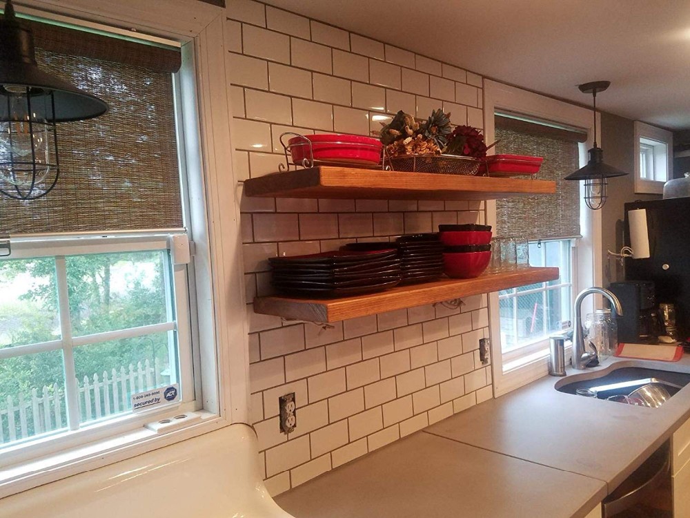 Sturdy Metal Shelving Brackets Hidden Floating Wall Structure for Wood Shelf Support
