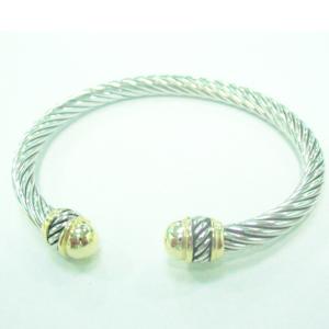 Wholesale (B-91)2015 New Style Designer Women's Jewelry Silver Gold Tone Plate Cable Bracelet from china suppliers