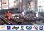 Q345 Steel 33kv Electric Utility Pole Round Tapered Polygonal Octagonal