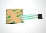Embossed Tactile Metal Dome Membrane Switch Keyboard With Male Connector Cable